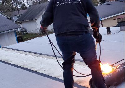 Elgin Flat Roof Replacement Infinite Renovations Torching Roof